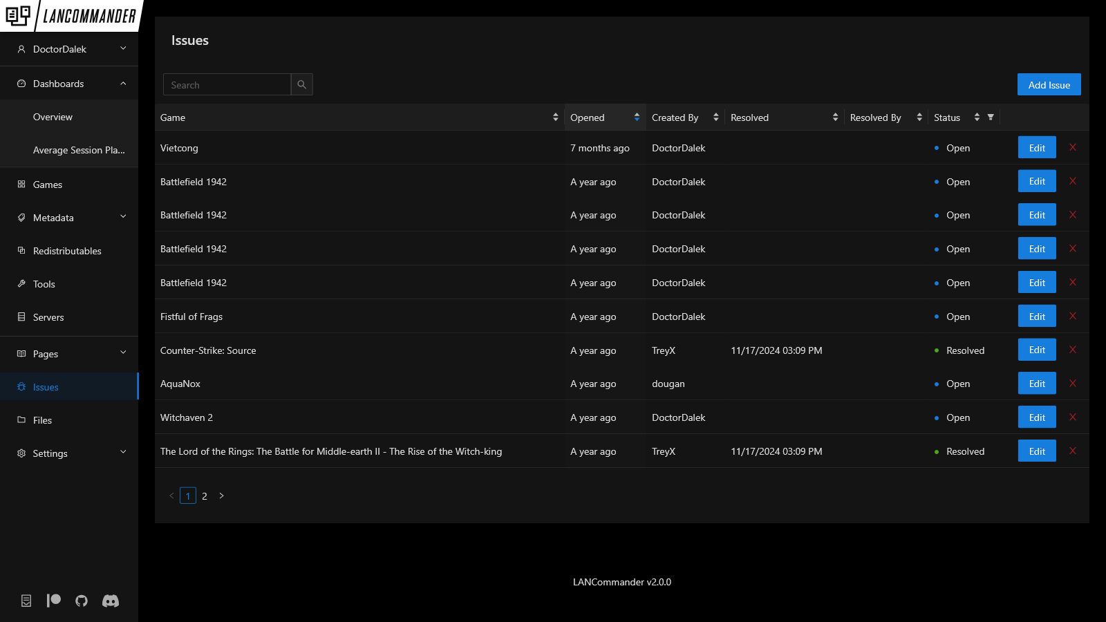 Issue Tracking