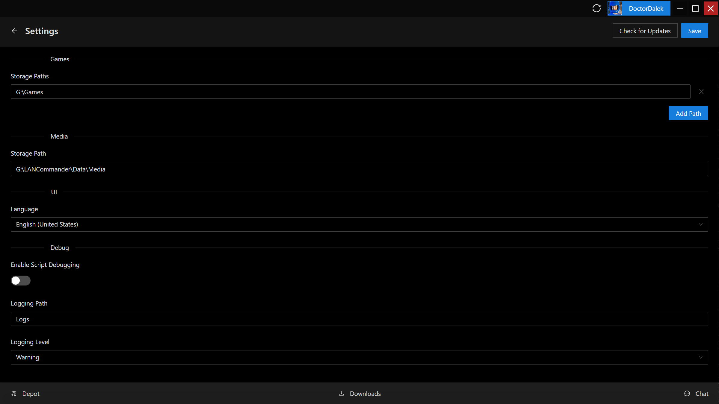 Launcher Settings